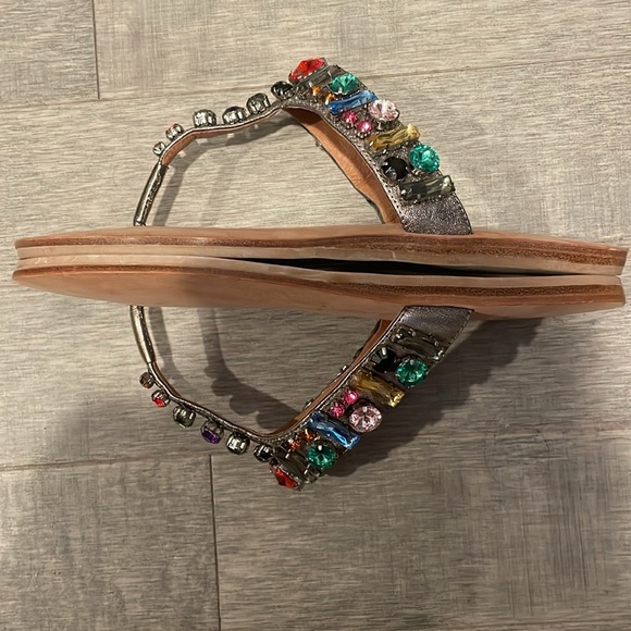 JEFFREY CAMPBELL Ibiza Naples Multicolor Jewel Embellished Sandals - Picture 14 of 16